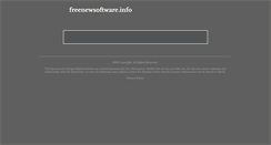 Desktop Screenshot of freenewsoftware.info